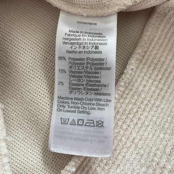 Madewell Ottoman Rib Cardigan Top Bleached Linen - Size: XS - Picture 10 of 10